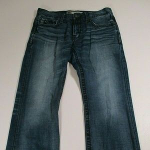 BKE Denim Carter Mens Sz 32R Medium Dark Wash Jean